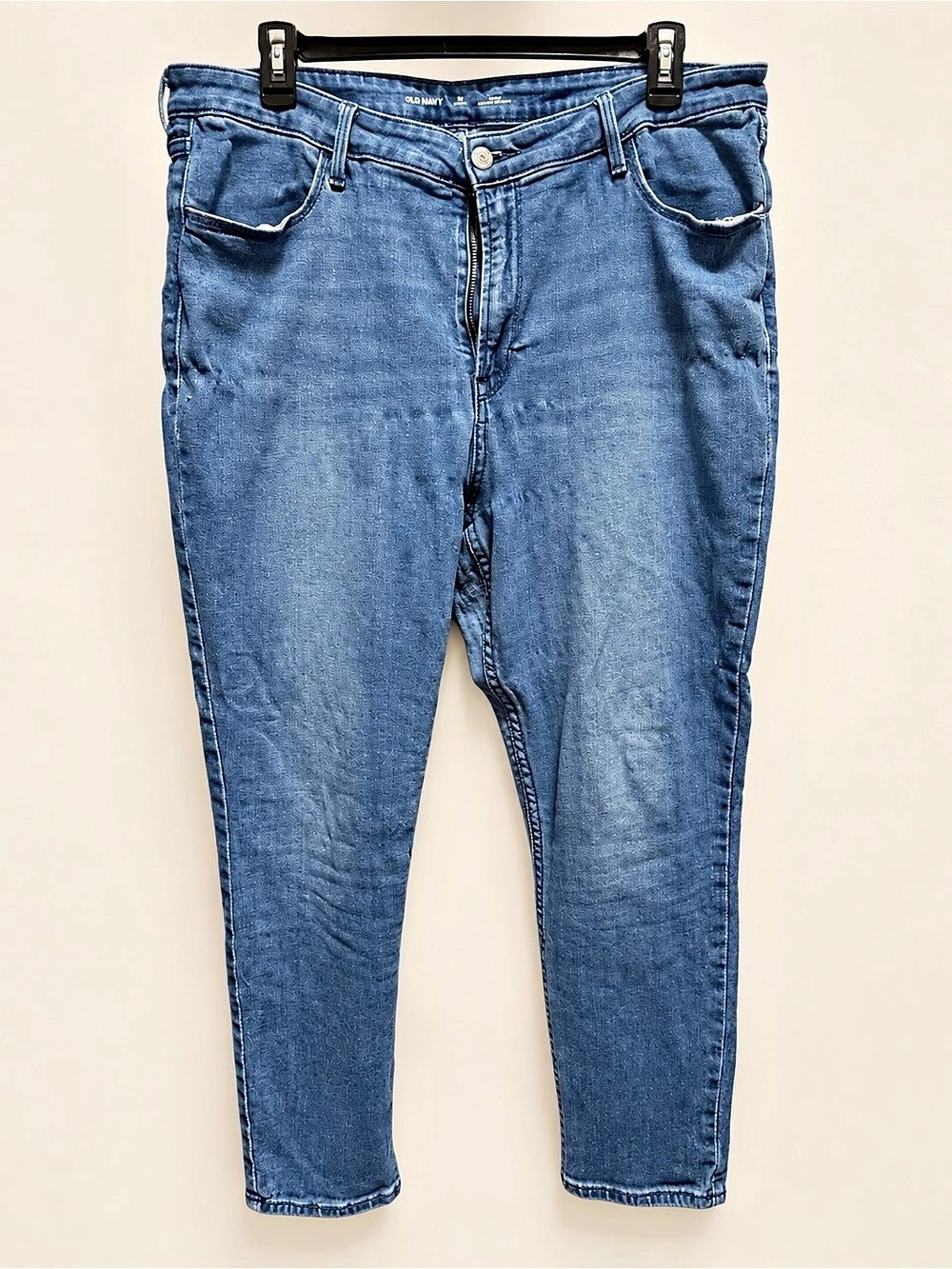 Old Navy Wow Super Skinny High-Rise Skinny Jeans Blue Size 16 Short Like New